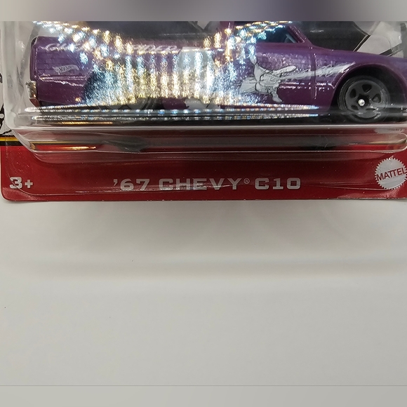 (NWT) Hot Wheels Marvel Ghost Spider '67 Chevy C10 - Picture 6 of 12